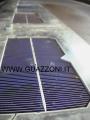 architetturataglio di pannelli solari solar pannell  con laser silicio 